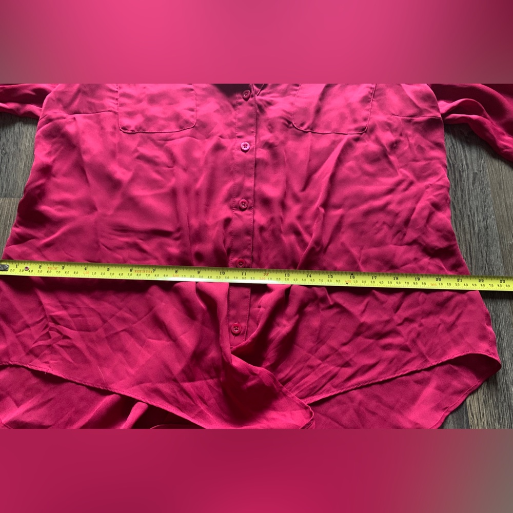 🇨🇦 Candie’s Button Down Long Sleeve Top and Lace Back - XL - Picture 13 of 13